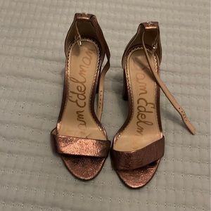 Sam Edelman size 6.5 rose gold heel